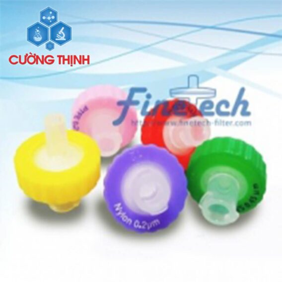Đầu lọc màu Syringe CA 17mm x 0.22um (Finetech - Đài Loan)