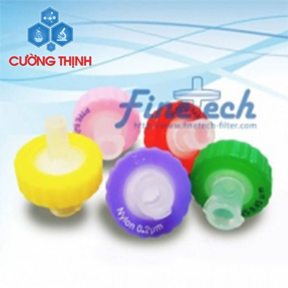 Đầu lọc màu Syringe CA 17mm x 0.22um (Finetech - Đài Loan)