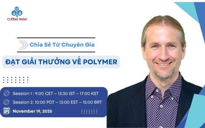[Hội thảo trực tuyến sắp diễn ra] Chuyên gia đoạt giải thưởng về Polymer 8